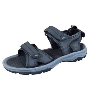 Khombu Barracuda Mens Sport Sandals Size 11 Outdoor Hiking Trail Black Synthetic